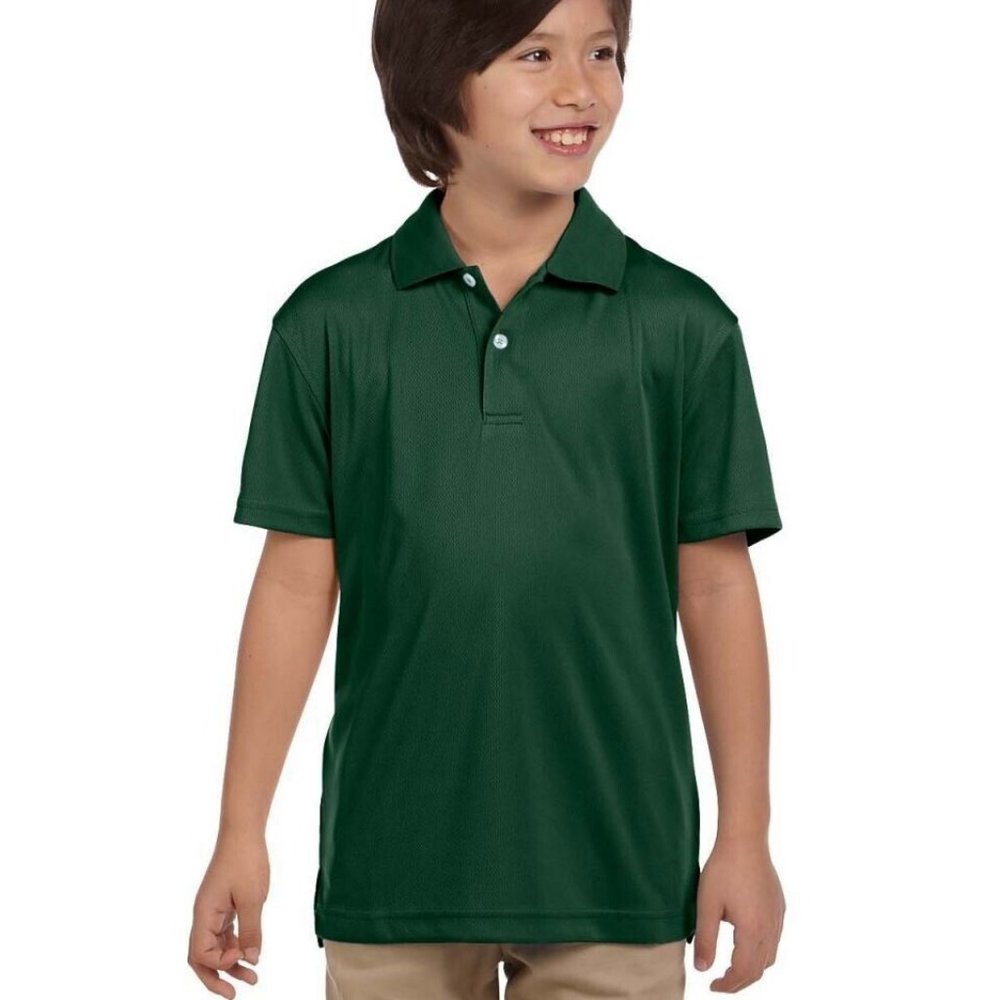 NWT HARRITON DOUBLE MESH SPORT SHIRT DARK GREEN XL (18/20)